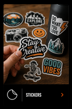 Stickers ontwerpen en personaliseren