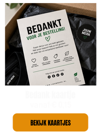 Bedankt kaartje