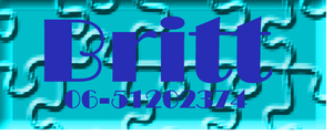 40x Naam label Puzzel Strijkletters Flex Middel Blauw - afb. 1