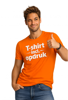Heren T-Shirt incl. opdruk  - afb. 1