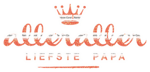 Aller liefste Papa Glitter Rainbow Coral Glitter ST - afb. 2