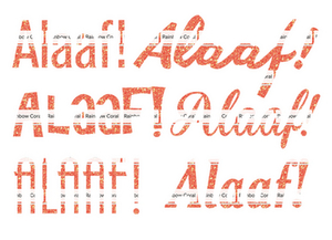 Carnaval Alaaf Glitter Rainbow Coral Glitter ST - afb. 2