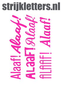 Carnaval Alaaf Glow in the Dark Roze - afb. 1