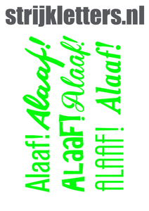 Carnaval Alaaf Glow in the Dark Groen - afb. 1