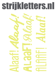 Carnaval Alaaf Glitter Neon Yellow Glitter 446 - afb. 1