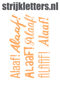 Carnaval Alaaf Glitter Neon Orange Glitter 449 - afb. 1