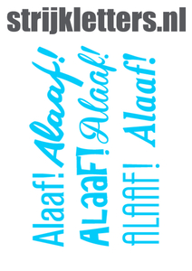 Carnaval Alaaf Glow in the Dark Blauw - afb. 1