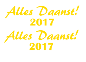 Carnaval Alles Daanst 2017 Flex Donker Geel - afb. 2