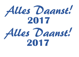 Carnaval Alles Daanst 2017 Glitter Blauw - afb. 2