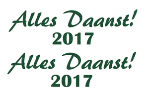 Carnaval Alles Daanst 2017 Glitter Groen - afb. 2