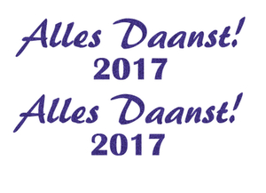 Carnaval Alles Daanst 2017 Glitter Paars - afb. 2