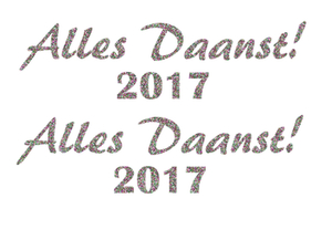Carnaval Alles Daanst 2017 Glitter Regenboog Multicolor 453 - afb. 2
