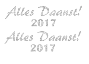 Carnaval Alles Daanst 2017 Glitter Zilver - afb. 2
