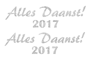 Carnaval Alles Daanst 2017 Glitter Zilver - afb. 2