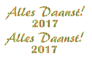 Carnaval Alles Daanst 2017 Rainbow Regenboog Folie - afb. 2