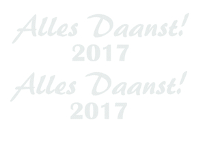 Carnaval Alles Daanst 2017 Design Carbon Wit - afb. 2