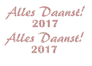 Carnaval Alles Daanst 2017 Design Leger Roze - afb. 2