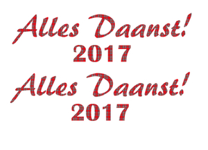 Carnaval Alles Daanst 2017 Design Ruit Rood - afb. 2
