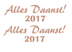 Carnaval Alles Daanst 2017 Design Ruit Beige - afb. 2