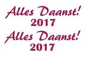 Carnaval Alles Daanst 2017 Design Zebra Roze - afb. 2