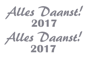 Carnaval Alles Daanst 2017 Polyester Ondergrond Grijs - afb. 2