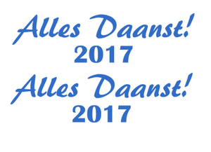 Carnaval Alles Daanst 2017 Flex Helderblauw - afb. 2