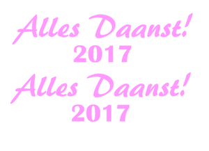 Carnaval Alles Daanst 2017 Flex Neon Roze - afb. 2