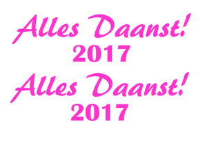 Carnaval Alles Daanst 2017 Flex Magenta - afb. 2