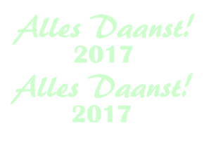 Carnaval Alles Daanst 2017 Flex Mint Groen - afb. 2