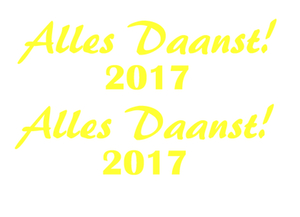 Carnaval Alles Daanst 2017 Flex Neon Geel - afb. 2