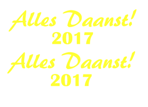 Carnaval Alles Daanst 2017 Flex Neon Geel - afb. 2