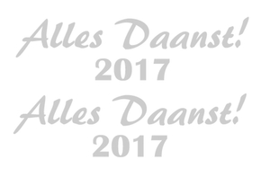Carnaval Alles Daanst 2017 Flex Zilver - afb. 2