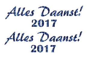 Carnaval Alles Daanst 2017 Holografische Blauw - afb. 2