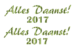 Carnaval Alles Daanst 2017 Holografische Goud - afb. 2