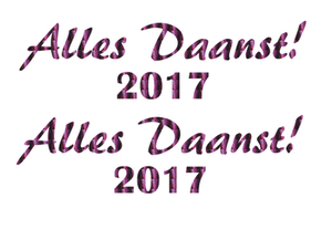 Carnaval Alles Daanst 2017 Holografische Paars - afb. 2