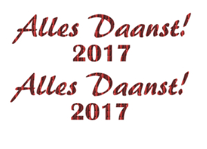 Carnaval Alles Daanst 2017 Holografische Rood - afb. 2