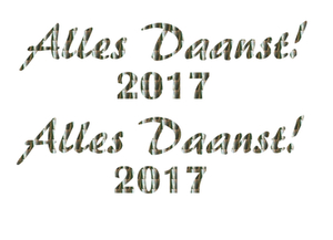 Carnaval Alles Daanst 2017 Holografische Zilver - afb. 2