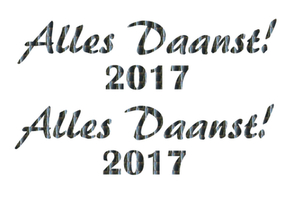 Carnaval Alles Daanst 2017 Holografische Zwart - afb. 2