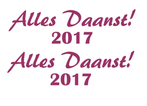 Carnaval Alles Daanst 2017 Flex Cardinaal Rood - afb. 2