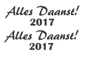 Carnaval Alles Daanst 2017 Glitter Black Glitter 458 - afb. 2