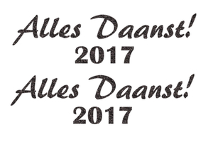 Carnaval Alles Daanst 2017 Glitter Zwart - afb. 2
