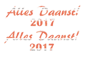 Carnaval Alles Daanst 2017 Glitter Rainbow Coral Glitter ST - afb. 2