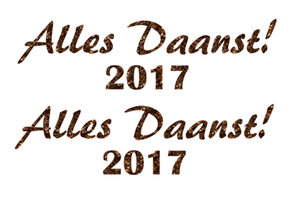 Carnaval Alles Daanst 2017 Glitter Bruin - afb. 2