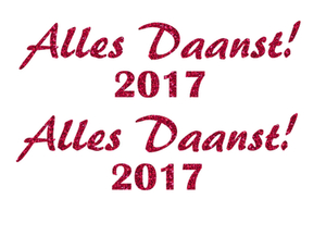 Carnaval Alles Daanst 2017 Glitter Hot Pink - afb. 2