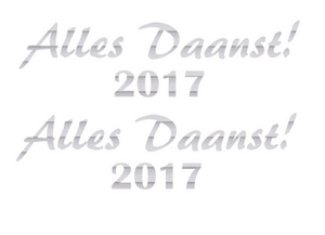 Carnaval Alles Daanst 2017 Glitter Rainbow White 488 - afb. 2