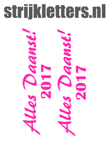 Carnaval Alles Daanst 2017 Glow in the Dark Roze - afb. 1