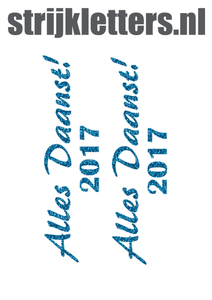 Carnaval Alles Daanst 2017 Glitter Blue - afb. 1