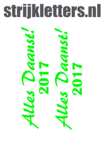 Carnaval Alles Daanst 2017 Glow in the Dark Groen - afb. 1