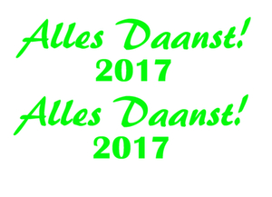 Carnaval Alles Daanst 2017 Glow in the Dark Groen - afb. 2