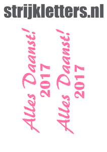 Carnaval Alles Daanst 2017 Glitter Neon Pink Glitter 448 - afb. 1